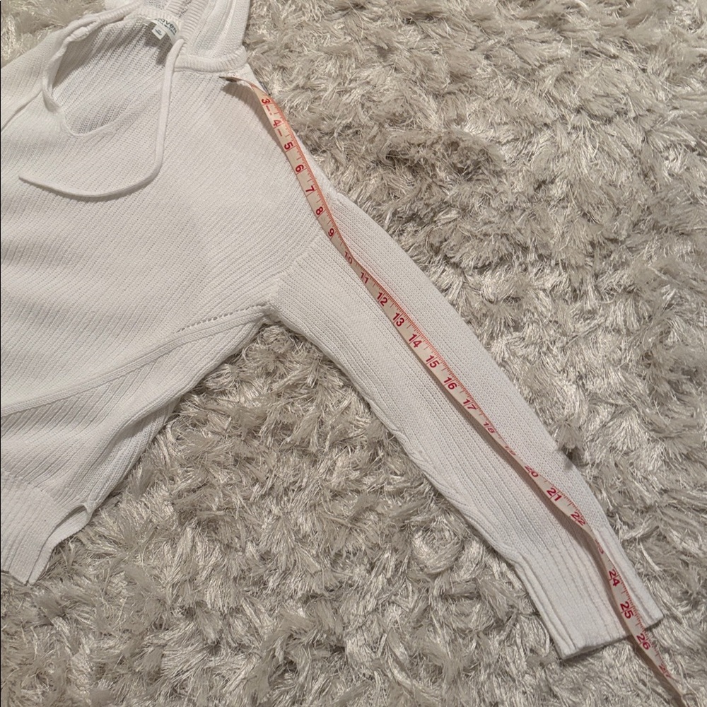 Make offer! Haven Well Within White Knit Hoodie pullover Sweater XS fits Medium - Picture 10 of 10